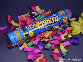 Хлопушка 30см бумажное конфетти 1501-0590 