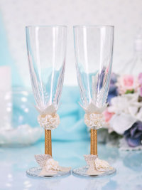 Свадебные бокалы Ладья, deco-028
